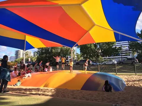 Washington Waters Playground & Bouncy Pillow, Broadwater Parklands
